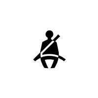 Seat belt reminder warning  light